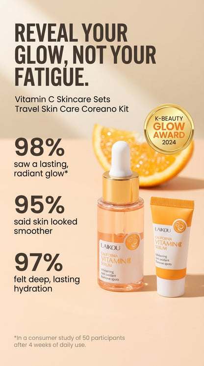 Vitamin C Skincare Sets Travel Skin Care Coreano Kit